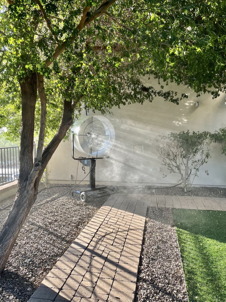 Oscillating misting fan rental, Element Mist